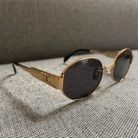 gold sunglasses celine|Celine sunglasses discount.